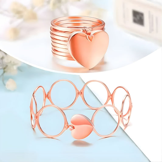 Heartful of Hoops: 2-in-1 Retractable Ring Bracelet